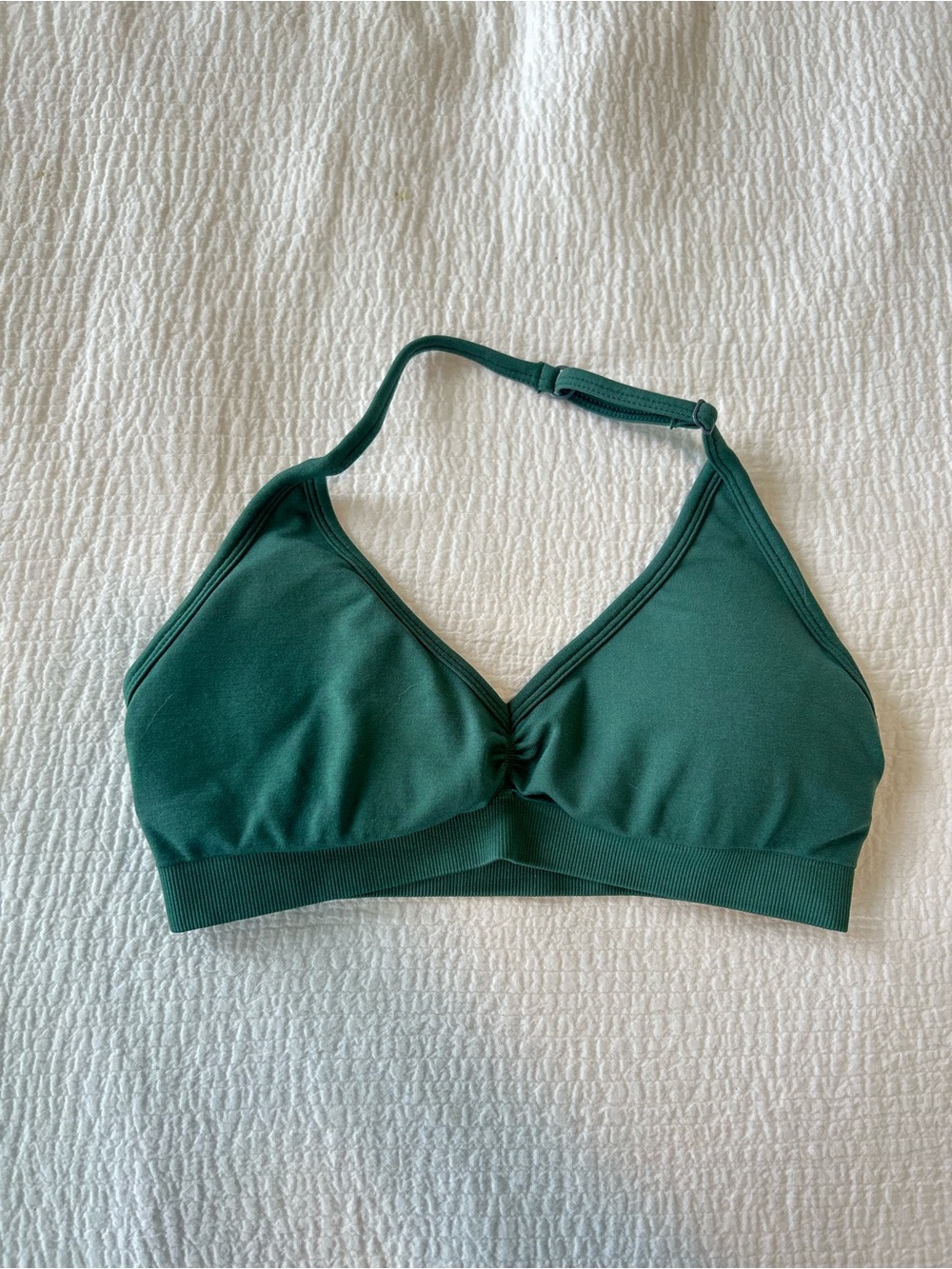 Alphalete Deep Green Halter Bralette